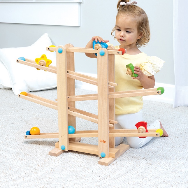 Image of Roll 'n Go Wooden Marble Run